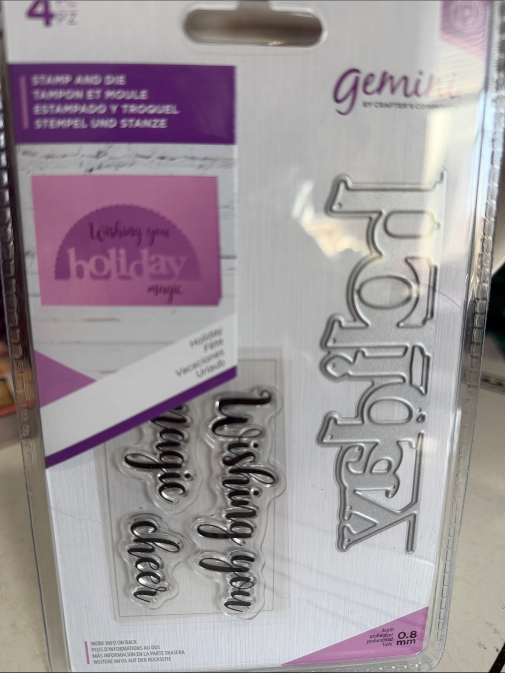 Crafters Companion ‘Holiday’ Stamp & Die Set